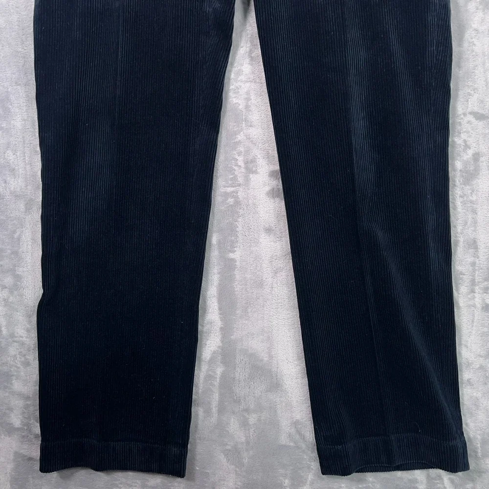 Polo Ralph Laure Preston Corduroy Pants Mens 36x34 Navy Blue Straight Chino